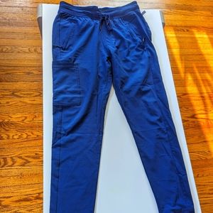 Cherokee Infinity Men's Drawstring Cargo Jogger Pants NAVY scrubs